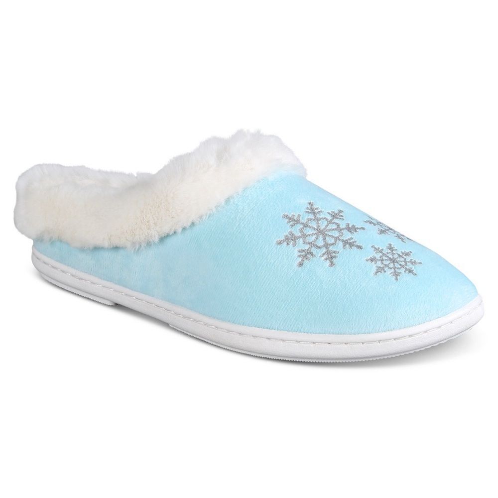 Women's Snowflakes Hoodback Slippers